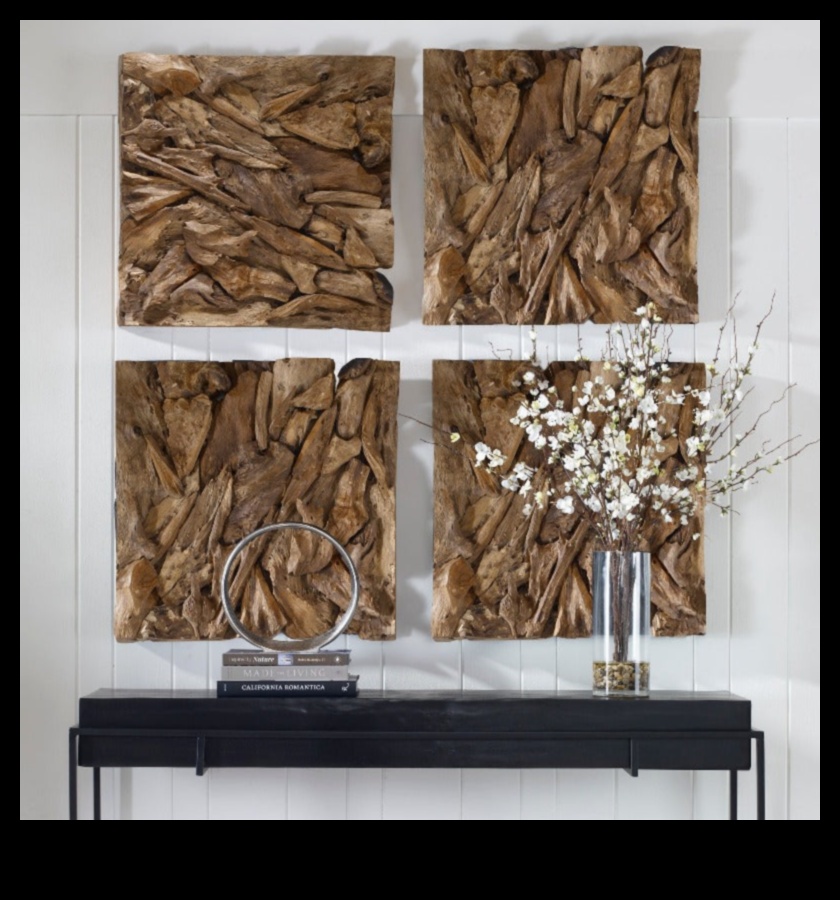 منحوتات فنية جدارية خشبية: صناعة قطع ذات أبعاد للتأثير