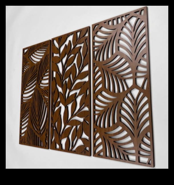 منحوتات فنية جدارية خشبية: صناعة قطع ذات أبعاد للتأثير