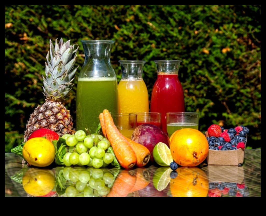 سمفونية الخضروات: تناغم النكهات في كل كوب عصير