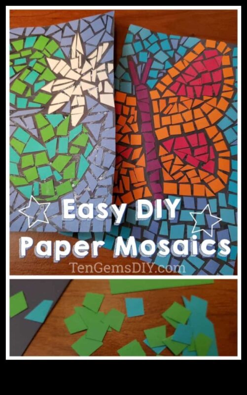 فسيفساء DIY خالية من الفوضى للأطفال: صياغة روائع ملونة