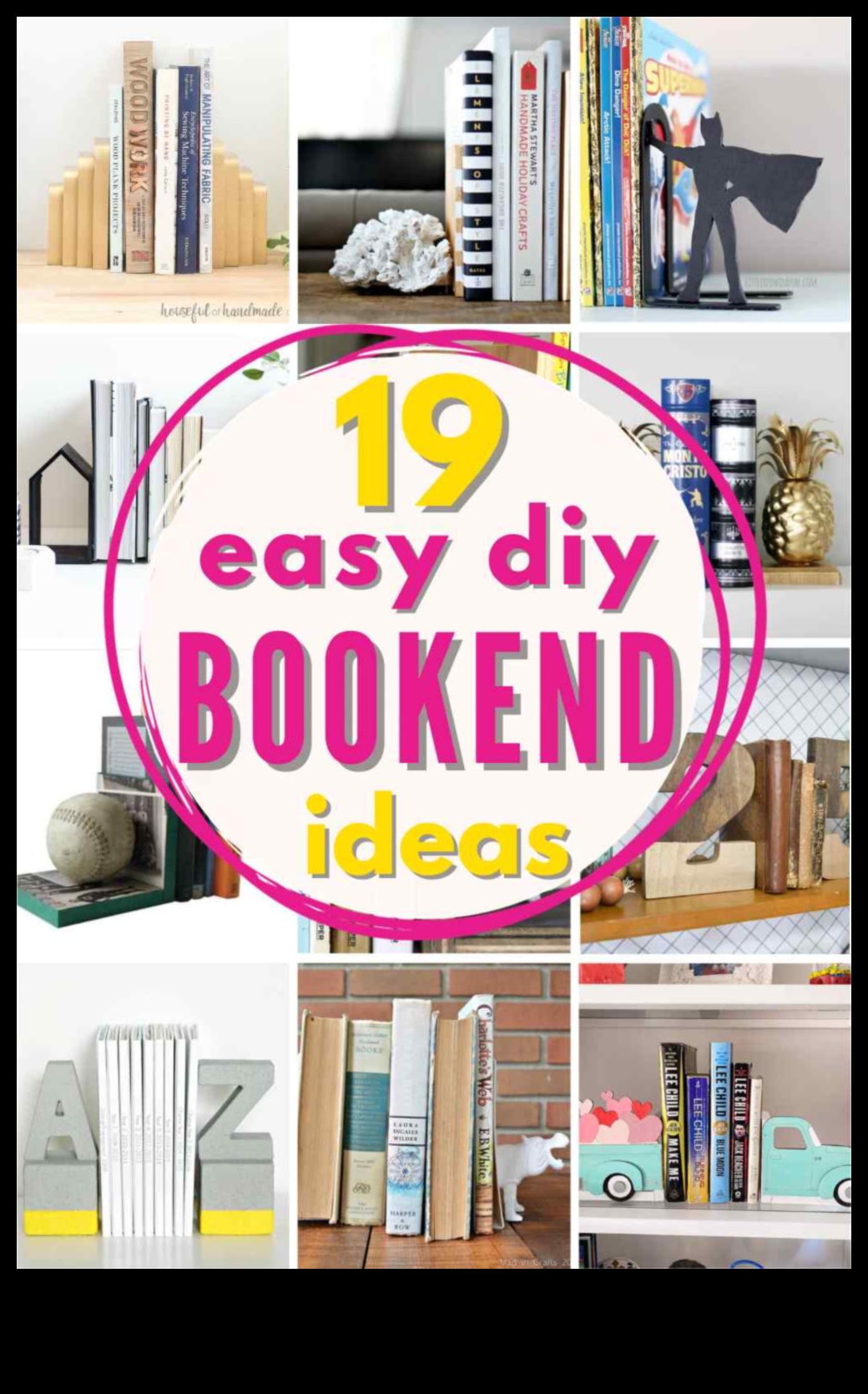 10 مساند كتب إبداعية يمكنك صنعها بنفسك لمنزلك 3 نهايات خشبية DIY: صياغة المسرات الأدبية لرفوفك