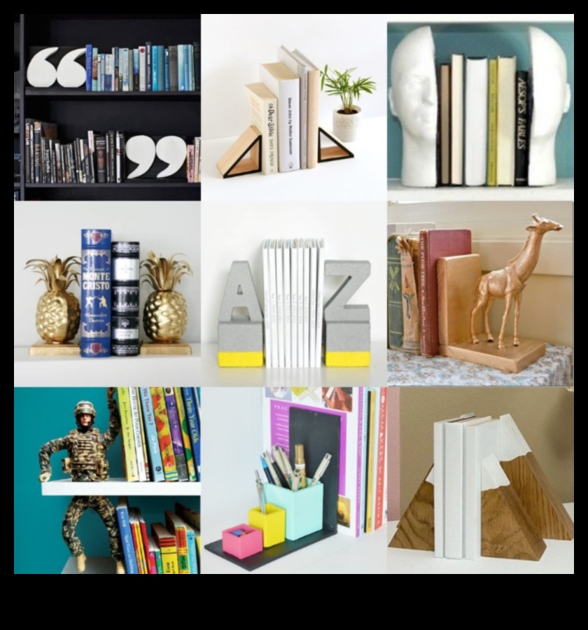 10 مساند كتب إبداعية يمكنك صنعها بنفسك لمنزلك 5 نهايات خشبية DIY: صياغة المسرات الأدبية لرفوفك