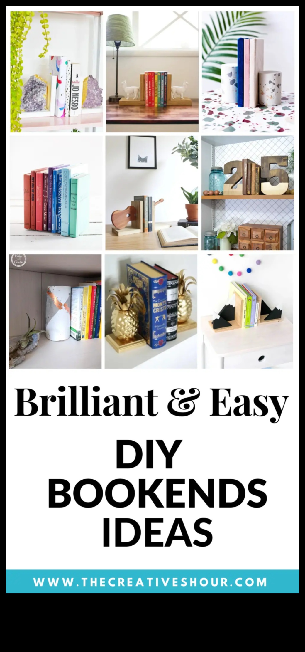 10 مساند كتب إبداعية يمكنك صنعها بنفسك لمنزلك 2 نهايات خشبية DIY: صياغة المسرات الأدبية لرفوفك